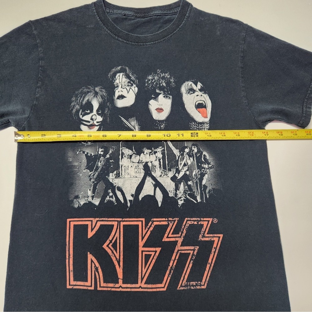 Vintage Style KISS Band T-Shirt Black Y2K Rock Tee Double Stitch Small - Picture 6 of 7